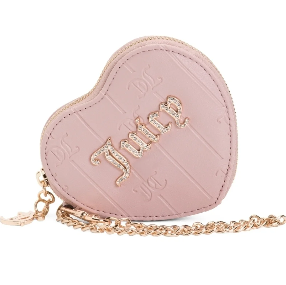 🩷▪️Juicy Couture ▪️drama Queen Heart Blush Coin Purse